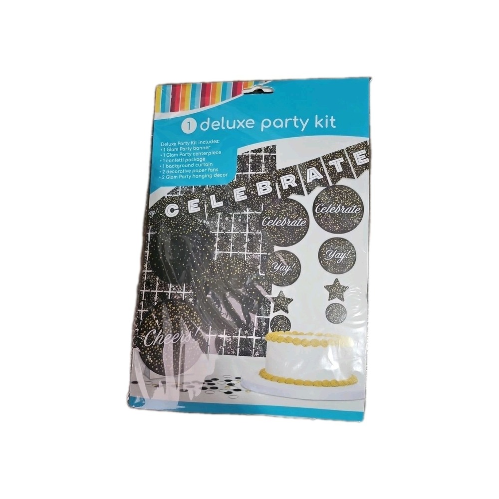 DELUXE 8-Piece Party Kit Glamour PARTY Decorating KIT NEW
